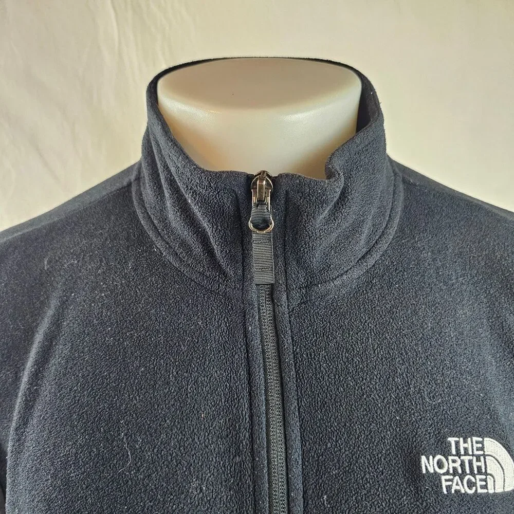 The North Face Jacket Mens Large Gray Full Zip Fleece Outdoor Lightweight Gorp